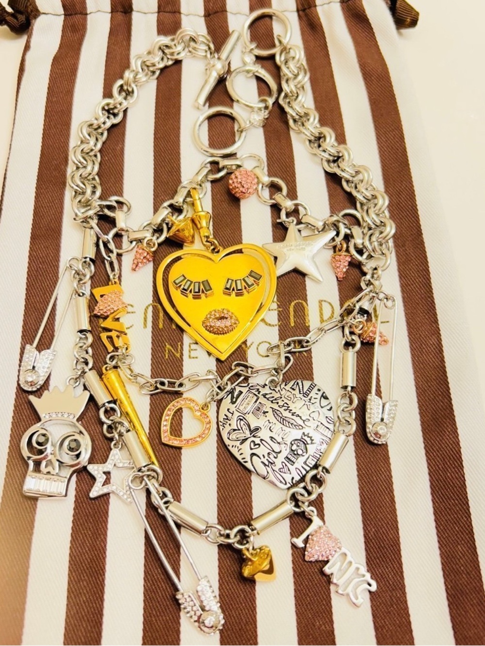 NWOT VERY RARE Henri Bendel Pretty Punk Statement Necklace